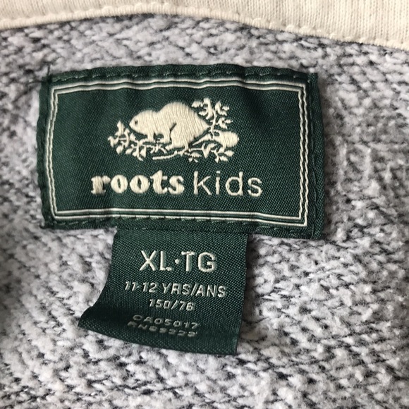 Roots Kids Salt and Pepper Zip Up Hoodie Size XL - Picture 4 of 4